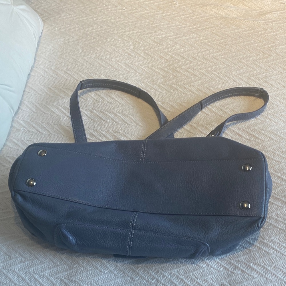 Coach Blue Leather Shoulder Bag - Picture 8 of 12